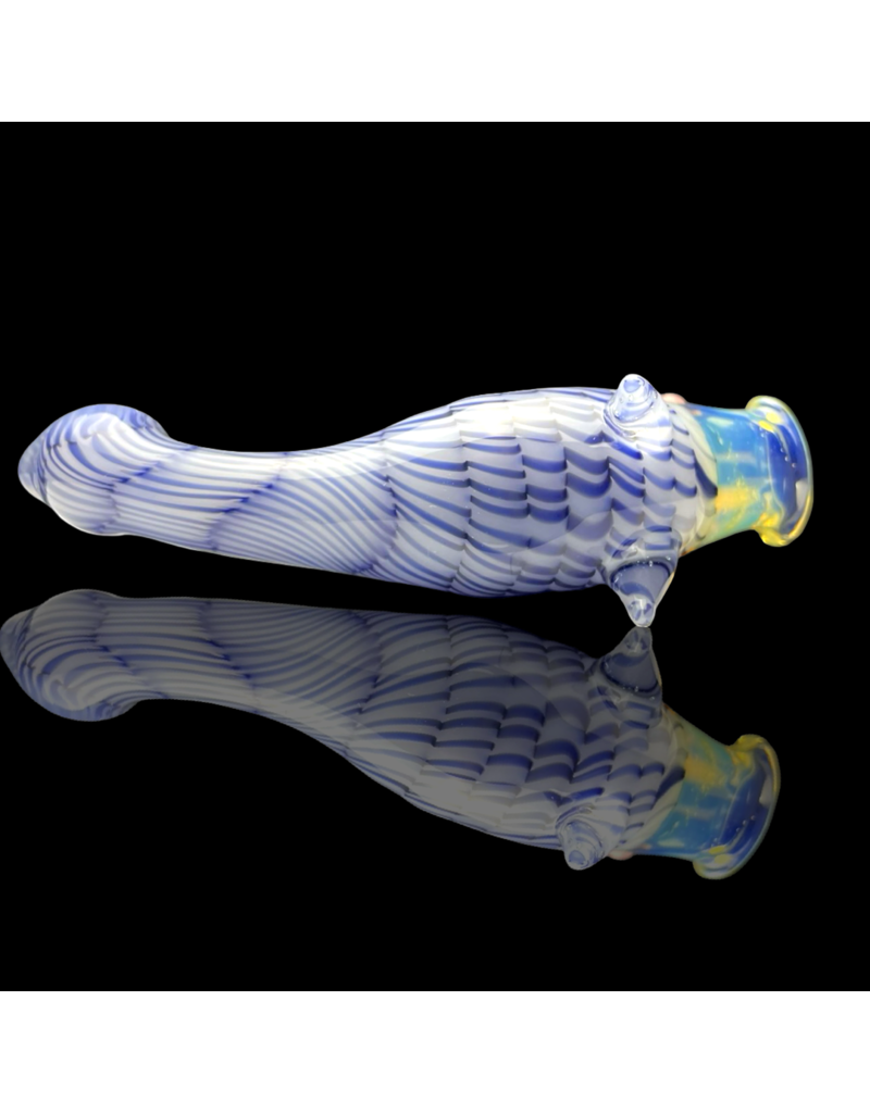 Key Glass Co Coil Pattern Fish Pipe D by KGC