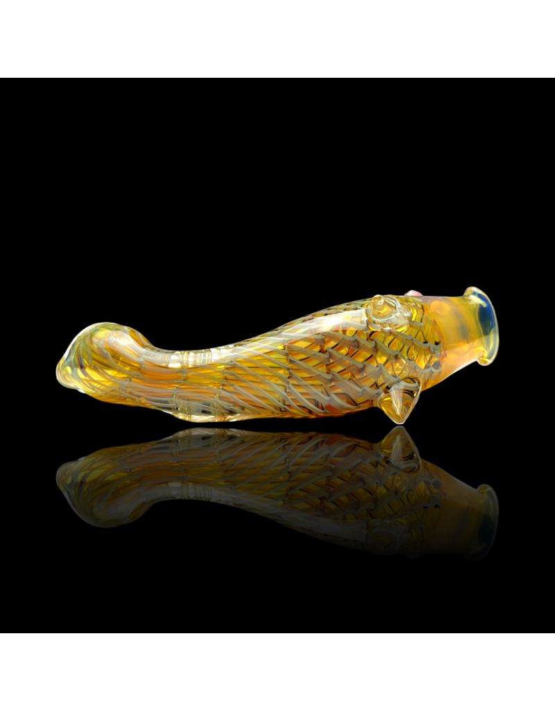 Key Glass Co Coil Pattern Fish Pipe A by KGC