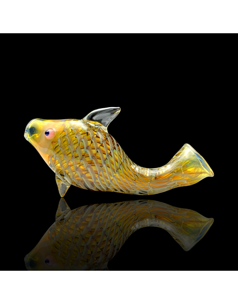 Key Glass Co Coil Pattern Fish Pipe A by KGC