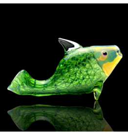 Key Glass Co Coil Pattern Fish Pipe B