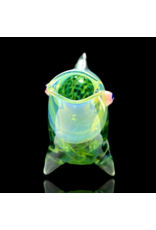 Key Glass Co Coil Pattern Fish Pipe by B KGC