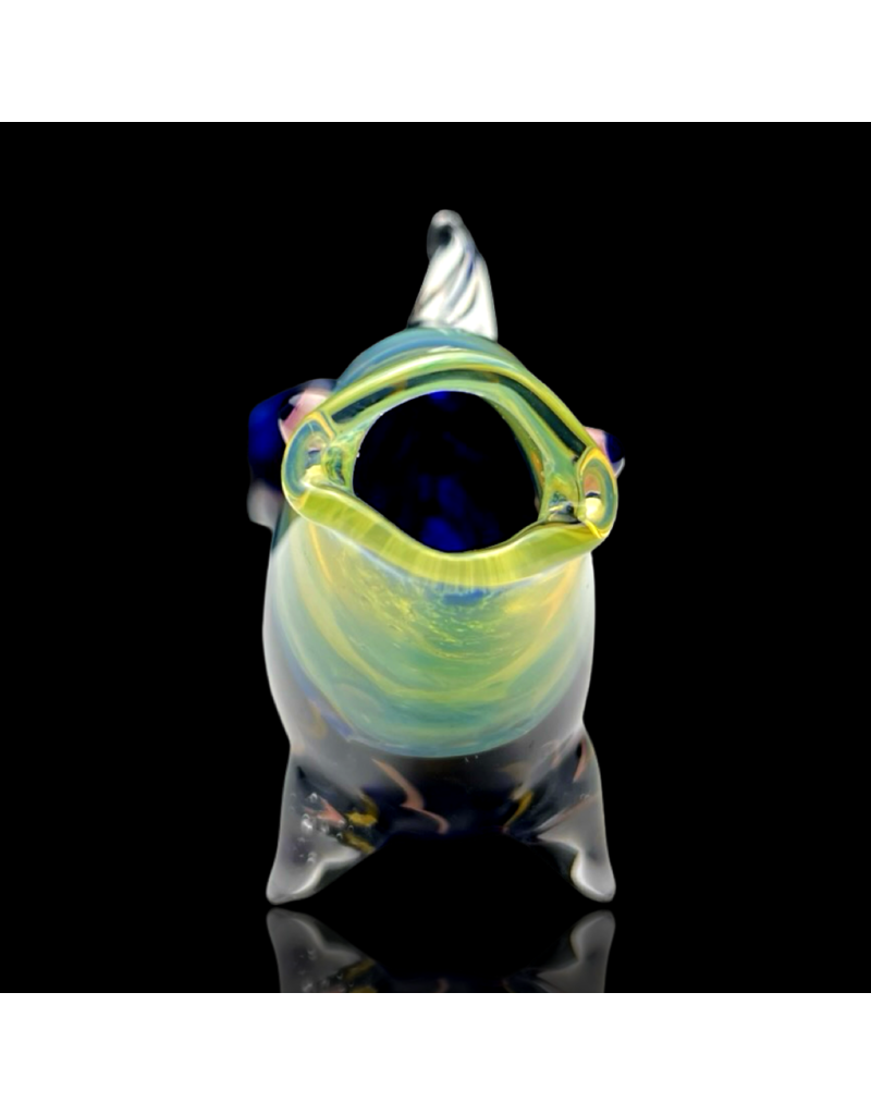 Key Glass Co Coil Pattern Fish Pipe C by KGC