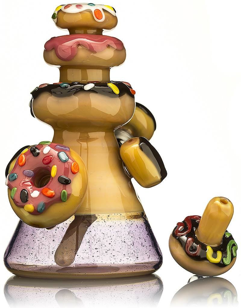 KGB Glass KGB Multi Donut #2 w/ Eclairs Dab Rig Set