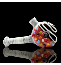 KGB Glass KGB x Witch DR 10mm Strawberry Frosted Birch Donut Dry Rig