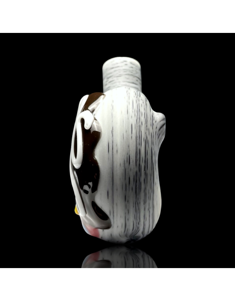 KGB Glass KGB x Witch DR 10mm Strawberry Frosted Birch Donut Dry Rig