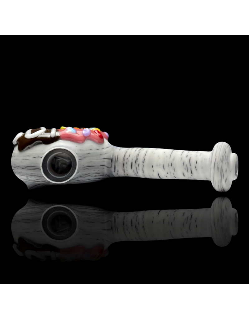 KGB Glass KGB x Witch DR 10mm Strawberry Frosted Birch Donut Dry Rig