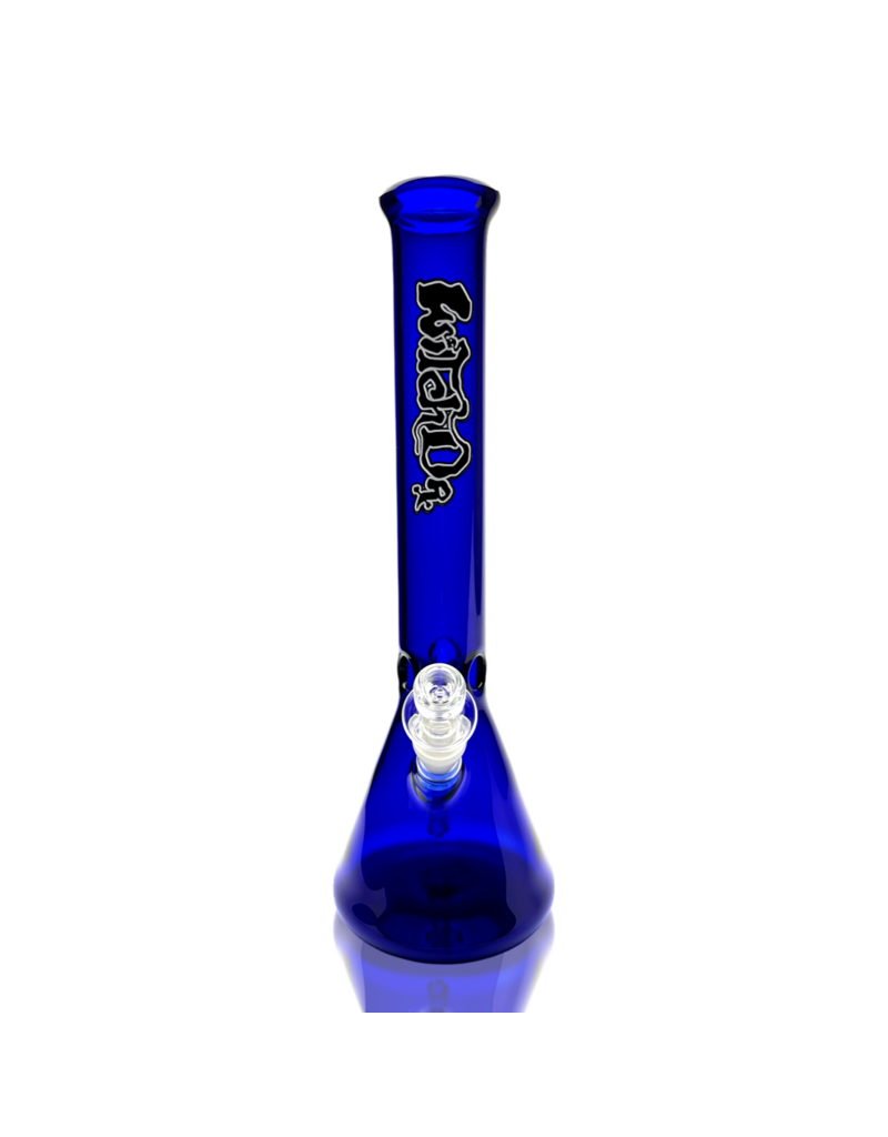 Witch DR 16" Blue Witch DR Label Beaker Bong