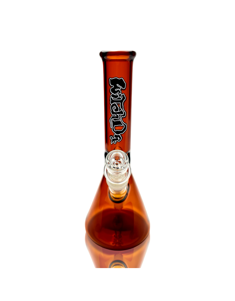 Witch DR 10" Amber Witch DR Label Beaker Bong