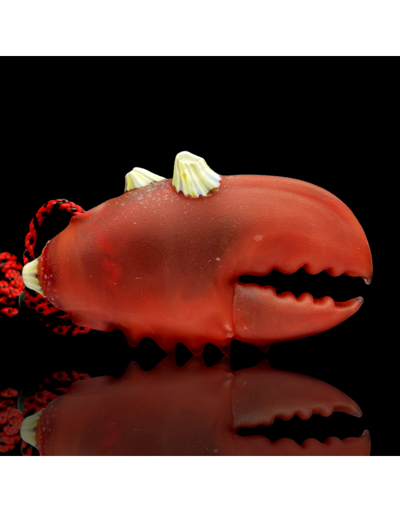 Red Barnacle Claw Pendant Mrs Claws