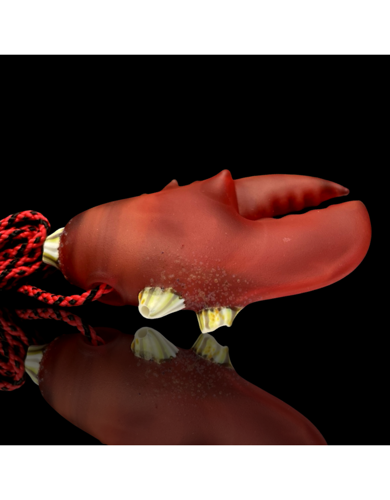 Red Barnacle Claw Pendant Mrs Claws