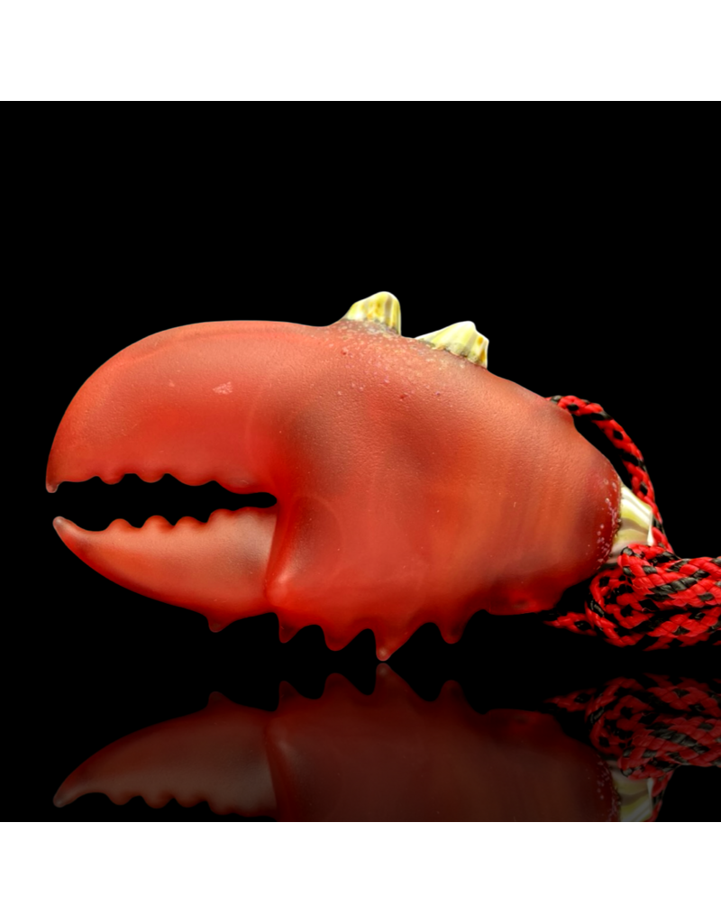 Red Barnacle Claw Pendant Mrs Claws