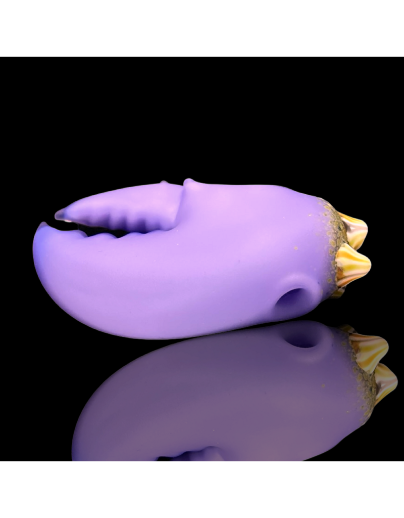 Milky Purple Barnacle Claw Pendant Mrs Claws