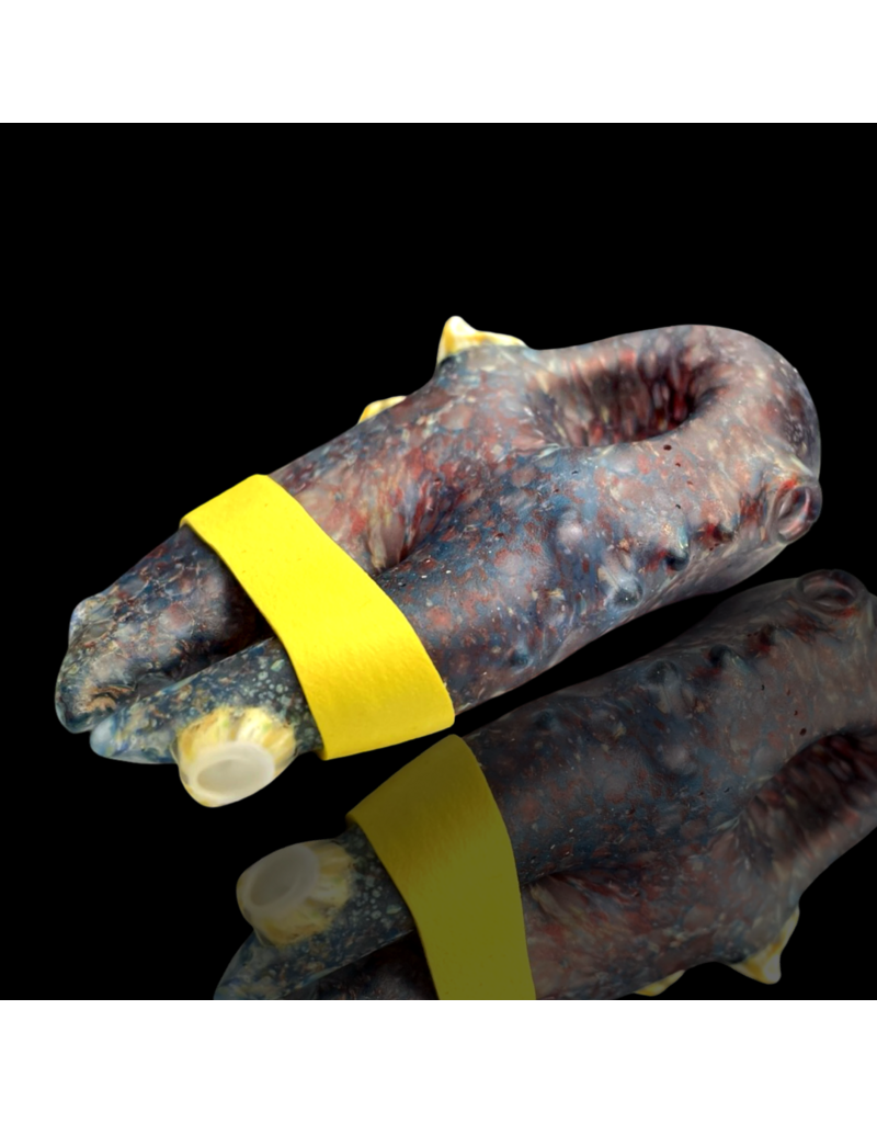 Blue Sandblasted Barnacle Claw Pipe Mrs Claws