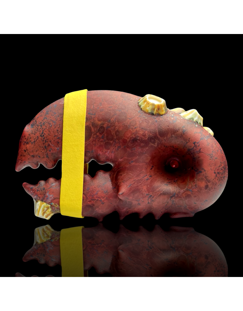 Red Sandblasted Barnacle Claw Pipe Mrs Claws