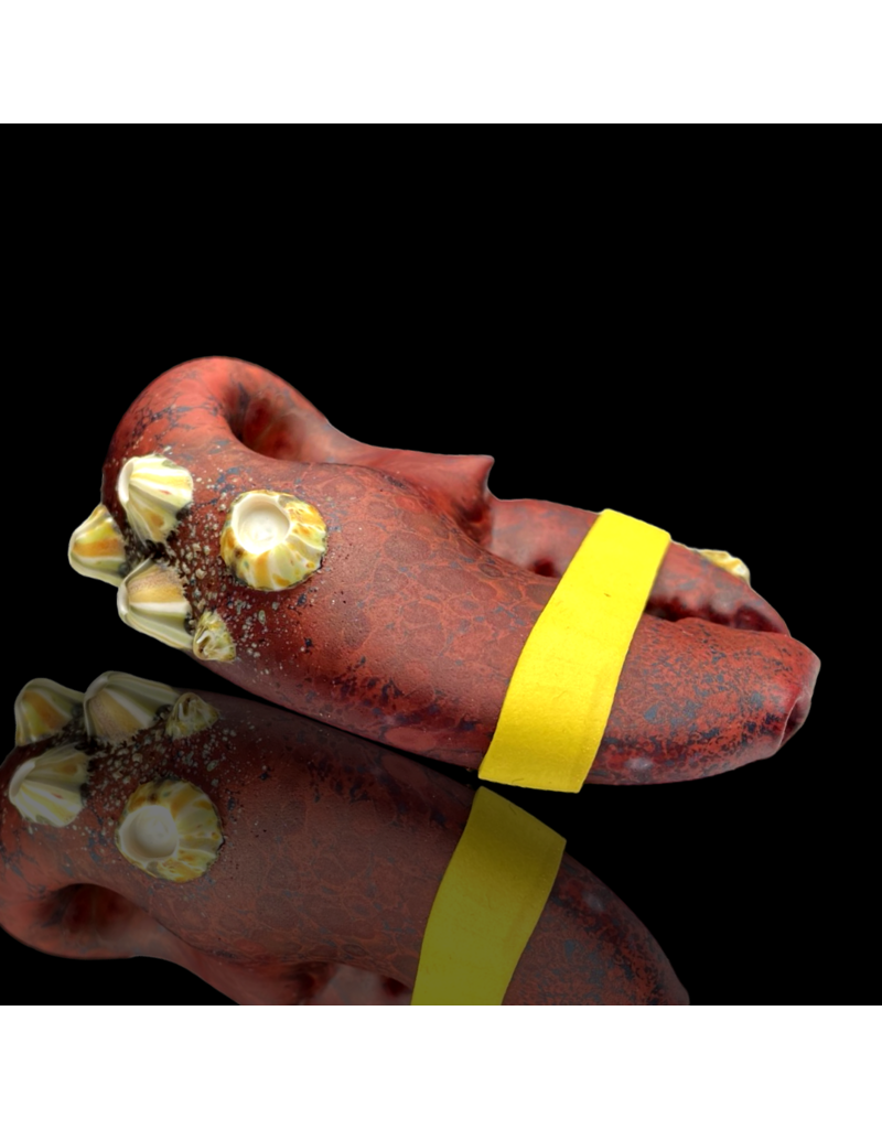 Red Sandblasted Barnacle Claw Pipe Mrs Claws