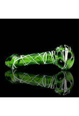 Koy Glass Green Splatter Pipe Koy Glass