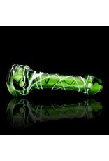 Koy Glass Green Splatter Pipe Koy Glass