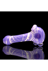 Koy Glass Milky Purple Splatter Pipe Koy Glass