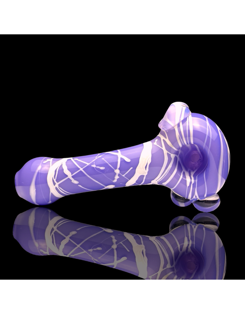 Koy Glass Milky Purple Splatter Pipe Koy Glass