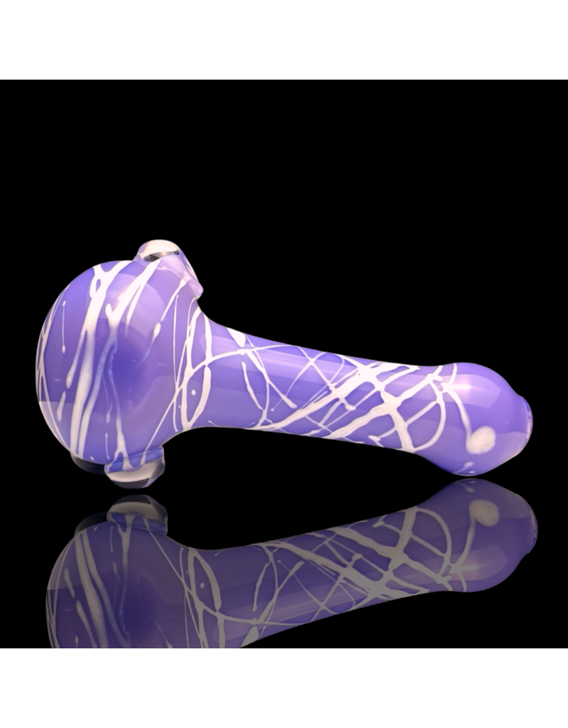 Koy Glass Milky Purple Splatter Pipe Koy Glass