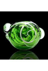 Koy Glass Green Splatter Pipe Koy Glass