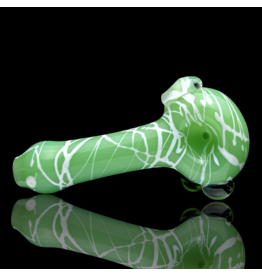 Koy Glass Jade Green Splatter Pipe Koy Glass