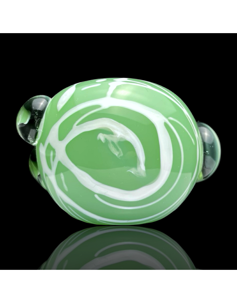 Koy Glass Jade Green Splatter Pipe Koy Glass