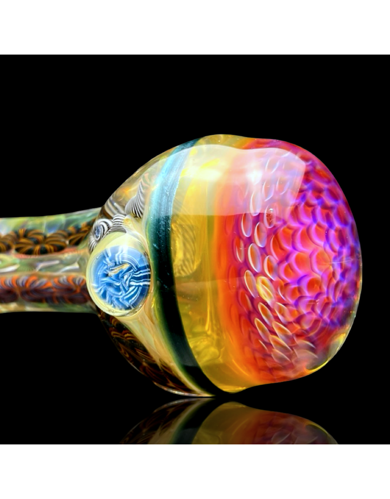 ISO Fume & Latti Honeycomb Cap Pipe Crouch Glass
