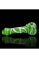 Koy Glass Koy SB Green Splatter Pipe