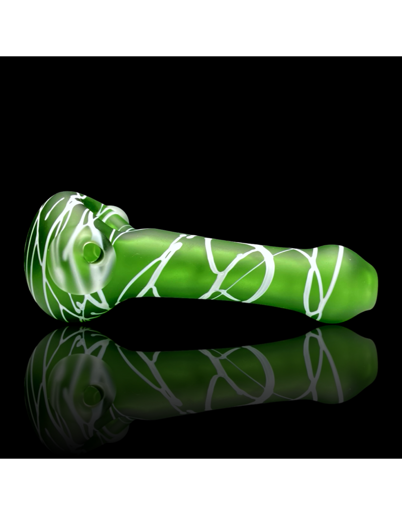 Koy Glass Koy SB Green Splatter Pipe