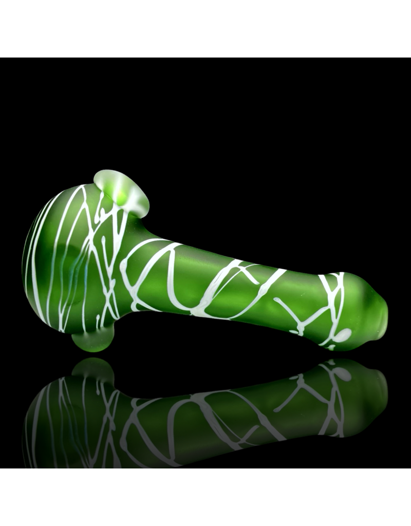 Koy Glass Koy SB Green Splatter Pipe