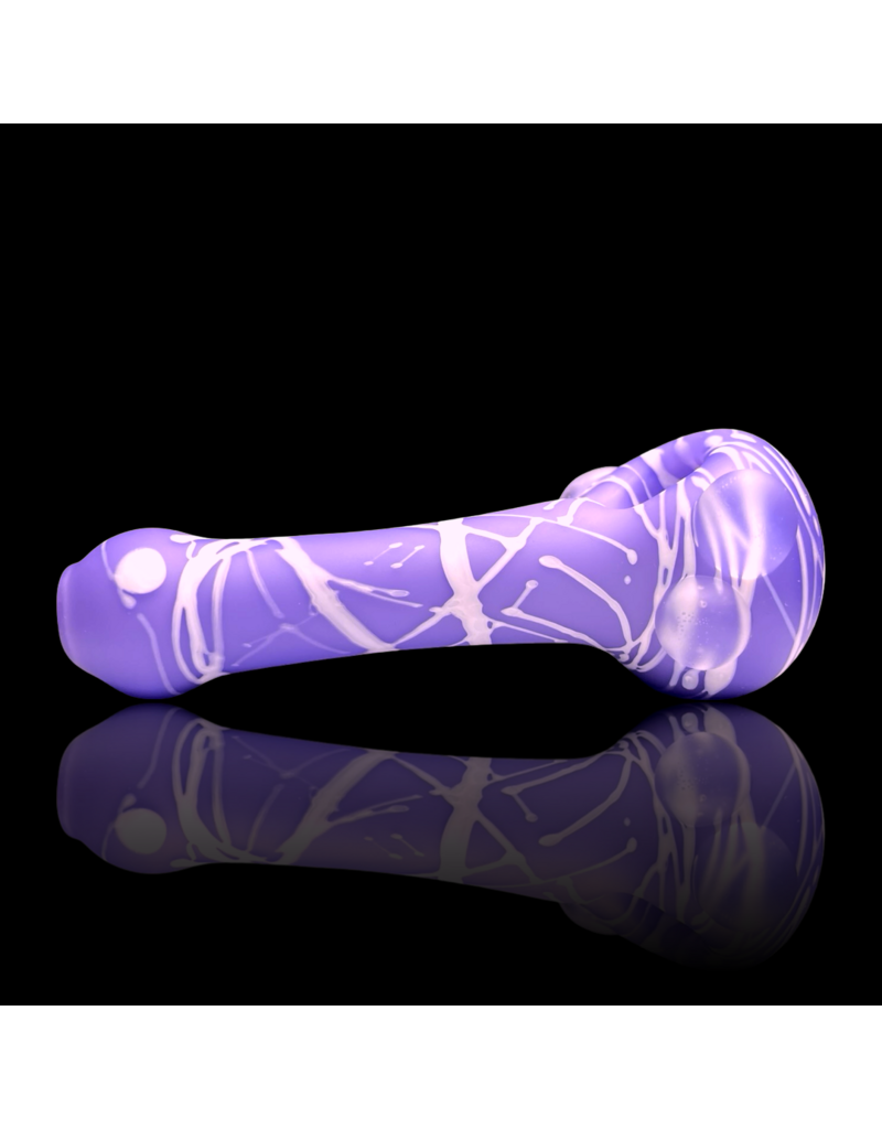 Koy Glass Koy SB Milky Purple Splatter Pipe