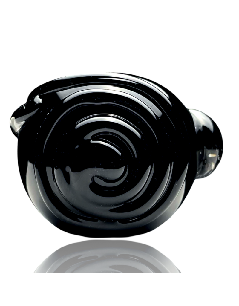 Black Scroll Pipe Koy Glass