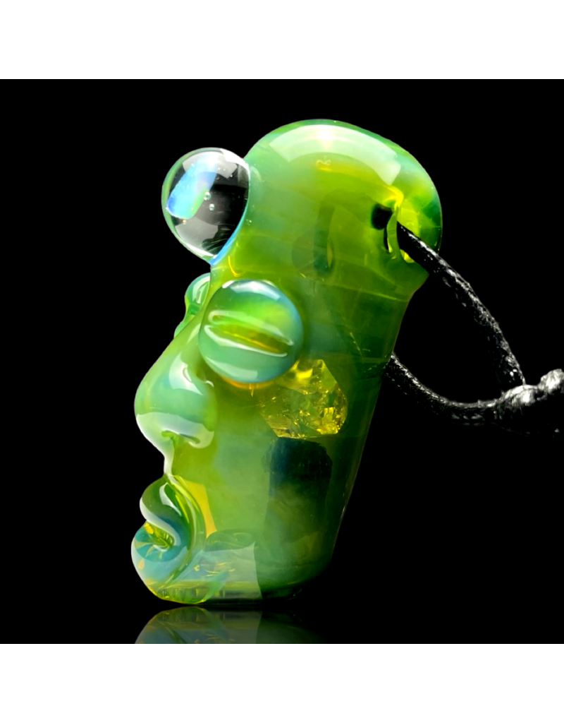 Green Spirit Shaker Pendant Sasquatch