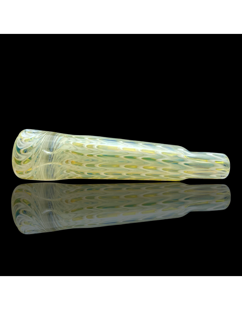 White Raked Fume Hitter Chillum Travy Buddy