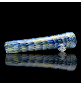 Blue Raked Fume Hitter Chillum Travy Buddy