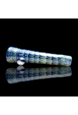 Blue Raked Fume Hitter Chillum Travy Buddy