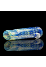 Blue Raked Fume Hitter Chillum Travy Buddy