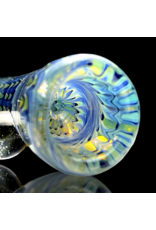 Blue Raked Fume Hitter Chillum Travy Buddy