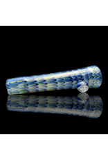 Blue Raked Fume Hitter Chillum Travy Buddy