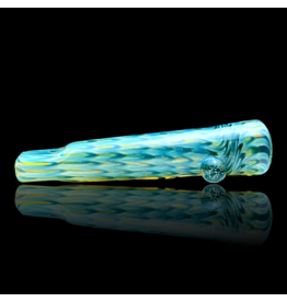 Aqua Raked Fume Hitter Chillum Travy Buddy