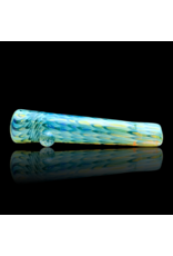 Aqua Raked Fume Hitter Chillum Travy Buddy