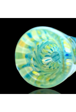 Aqua Raked Fume Hitter Chillum Travy Buddy