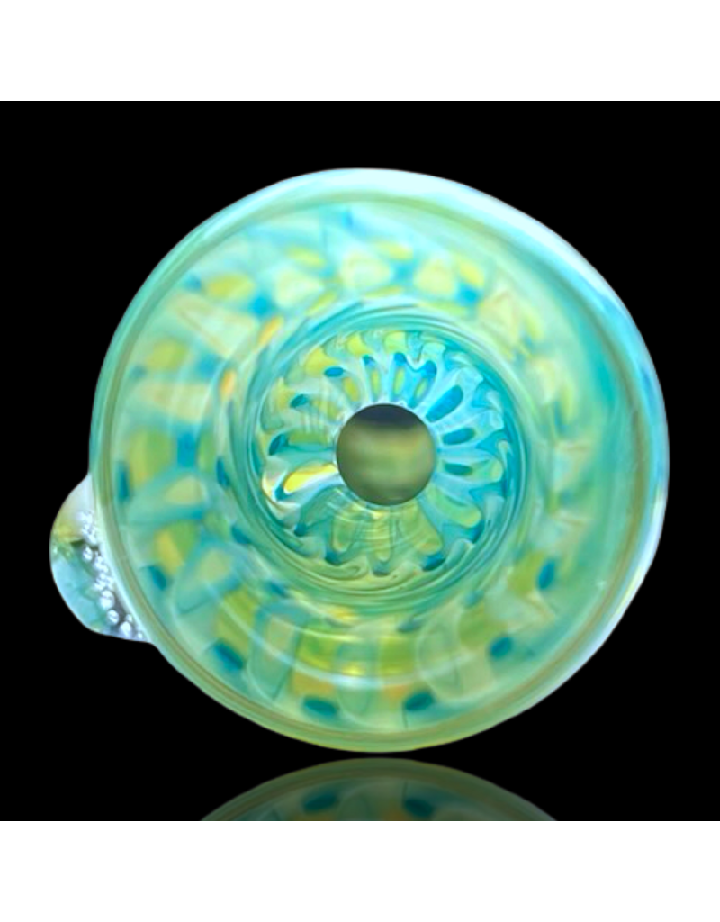 Aqua Raked Fume Hitter Chillum Travy Buddy