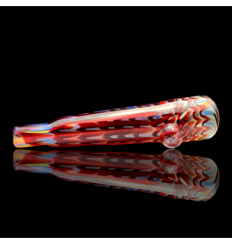Red Raked Fume Hitter Chillum Travy Buddy