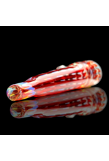 Red Raked Fume Hitter Chillum Travy Buddy