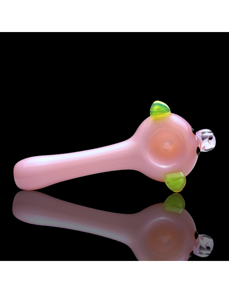 Sugar Matty Milky Pink w/ Green Pig Pipe Sugar Mattys