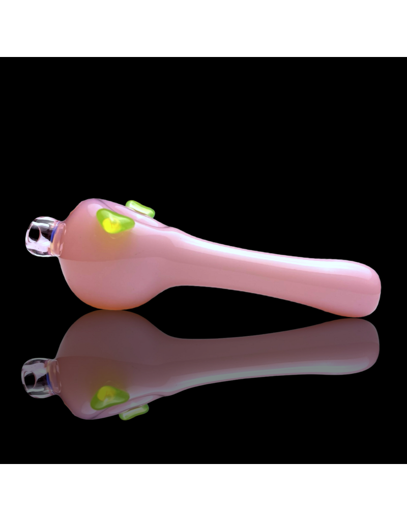Sugar Matty Milky Pink w/ Green Pig Pipe Sugar Mattys