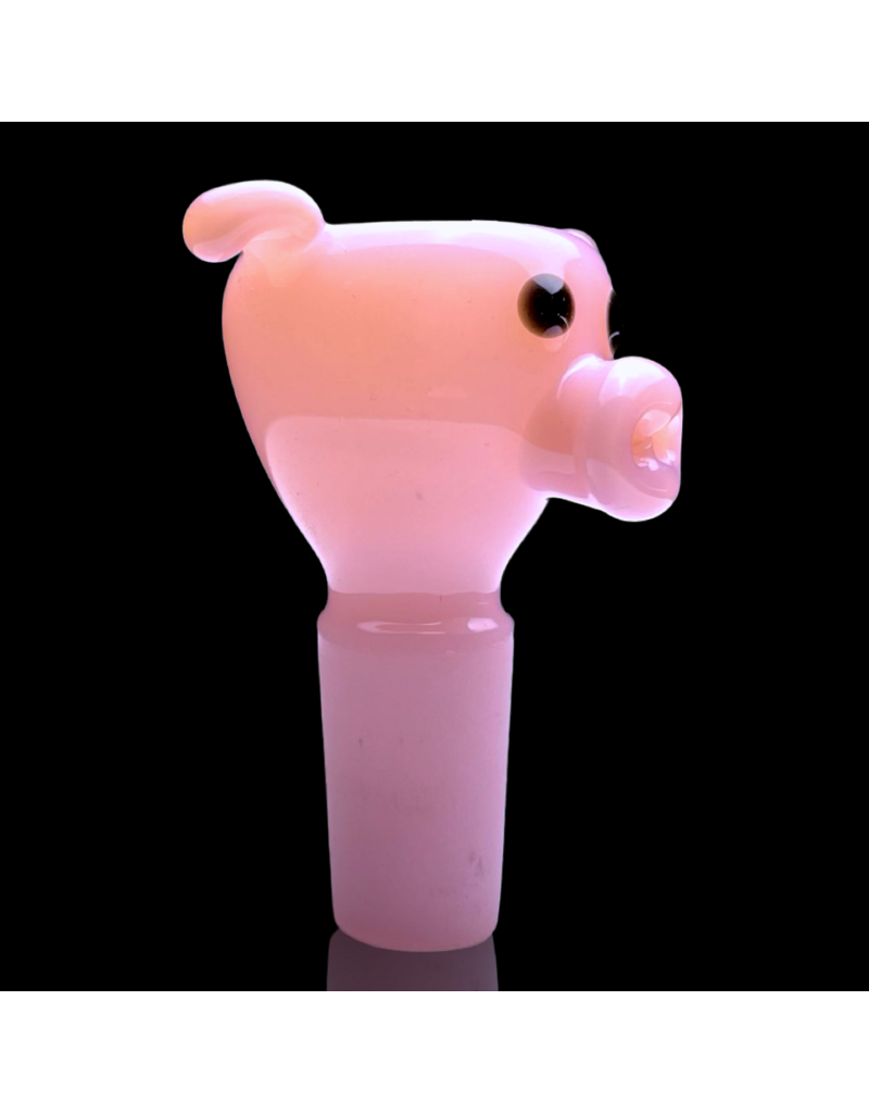 Sugar Matty 14mm Milky Pink Pig Slide Sugar Mattys