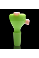 Sugar Matty 14mm Milky Green Pig Slide Sugar Mattys